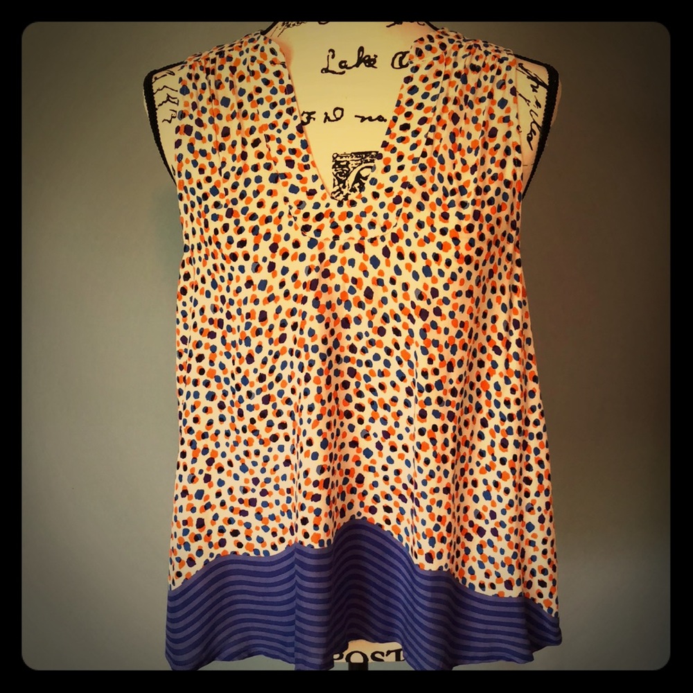 Anthropologie Maeve Multi-colored Swing Top